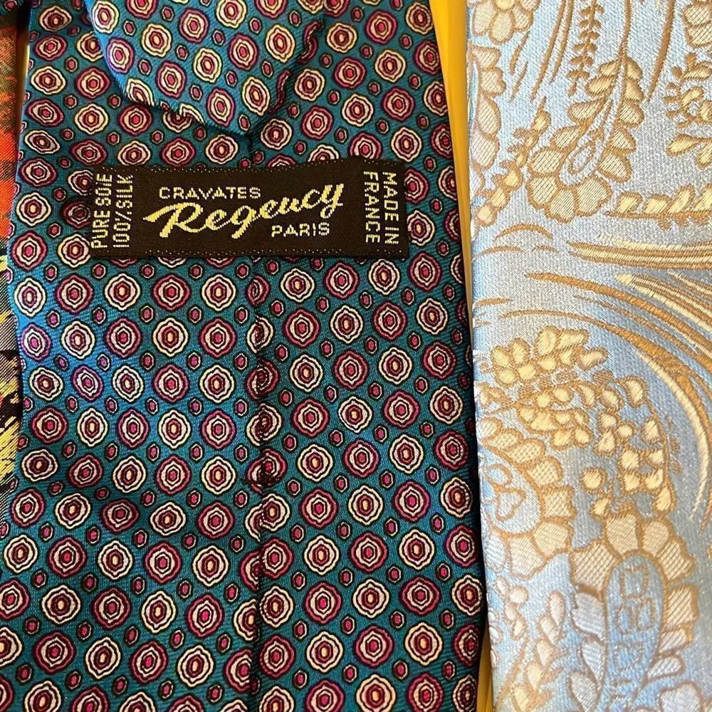 Lot of 8 ties and Tuxedo belt
